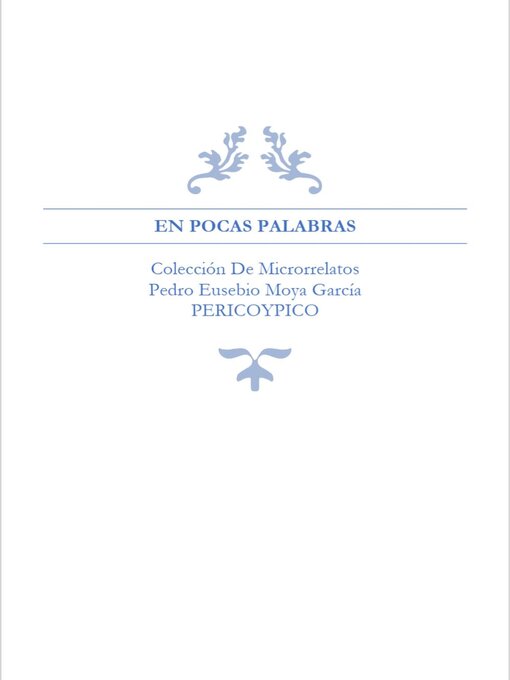 Cover image for En Pocas Palabras. Colección De Microrrelatos